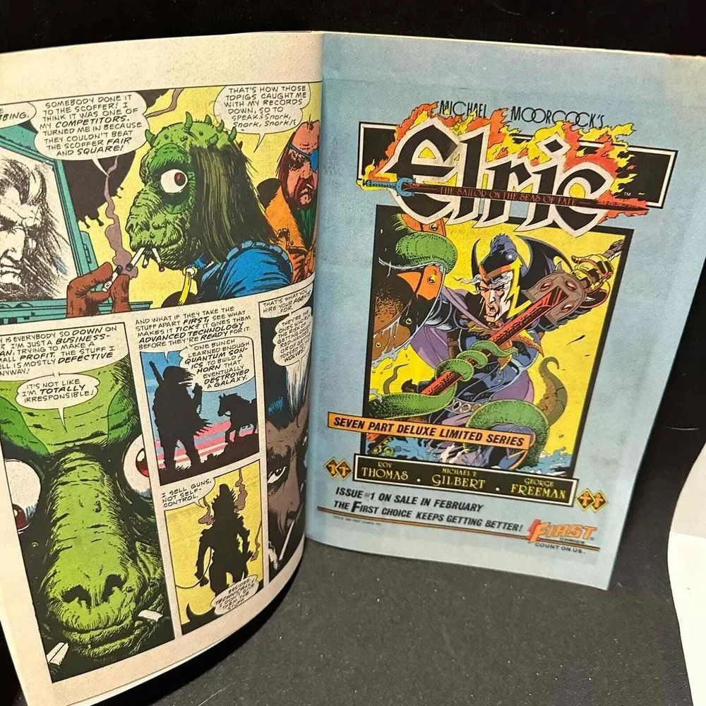 First Comics‎ Grim Jack 10 Comic Book Michael Moorcock Elric Limited Series